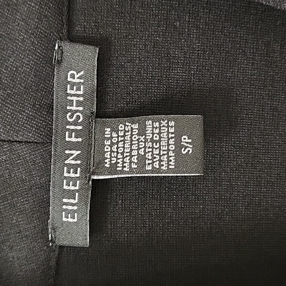 Eileen Fisher preppy  Black  Drape Open Blazer Office Siren size Small - Picture 6 of 17